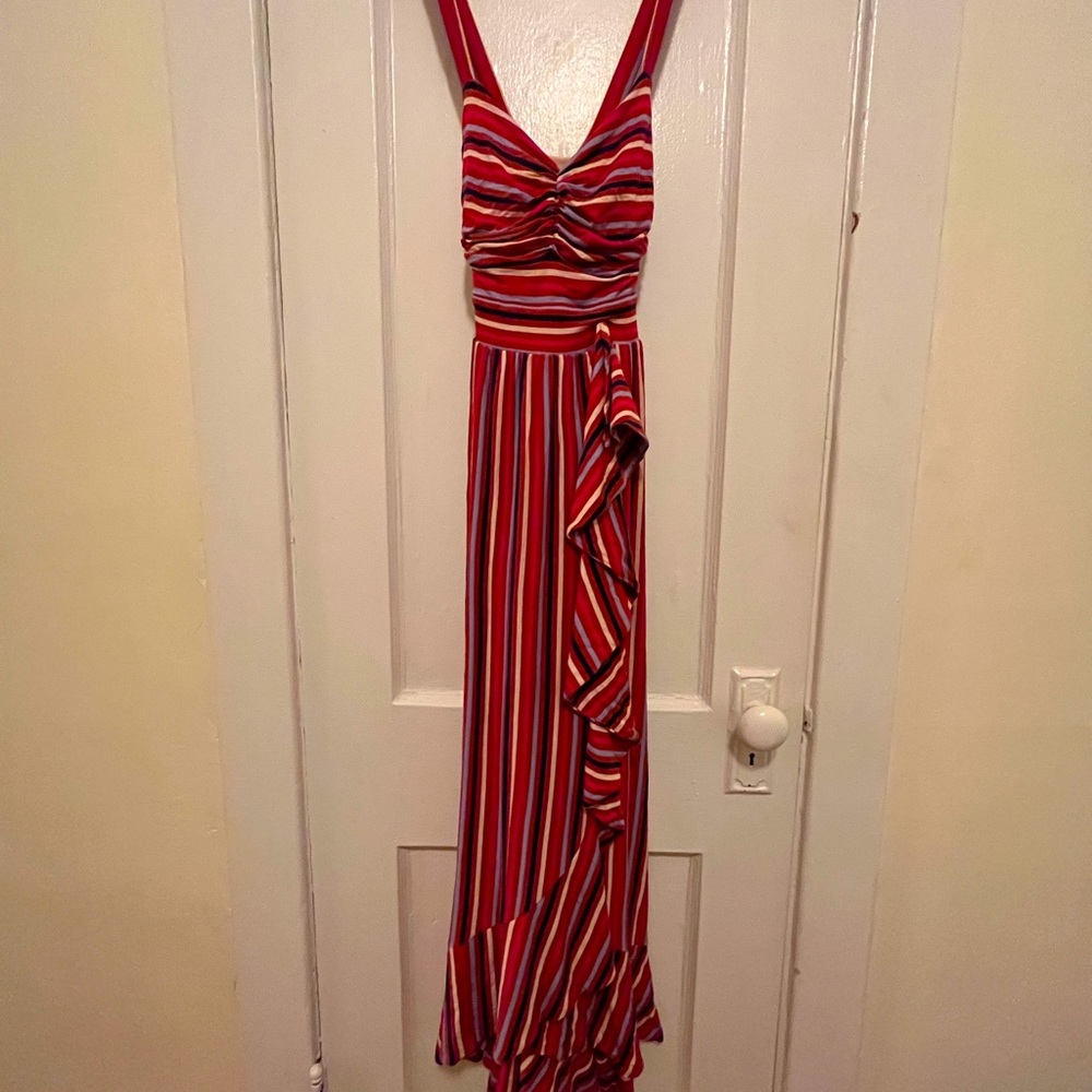 Maeve Anthropology Striped Maxi Dress Size Small